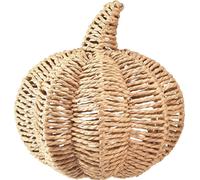 Déco citrouille raphia naturel Décoration d'automne rustique Ø25cm H25cm