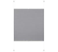 Deco Company Gardinia Clipser, Opaque, Kit de Montage Inclus, Store plissé à 2 Rails EASYFIX, Beige, 110 x 130 cm, Polyester