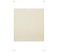 Deco Company Gardinia Clipser, Opaque, Kit de Montage Inclus, Store plissé à 2 Rails EASYFIX, Beige, 50 x 130 cm, Polyester