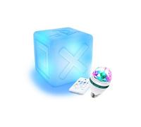 Enceinte sans Fil Bluetooth - Déco Cube Gaming Lumineux à LED 9 Couleurs, Ampoule LED Inclus