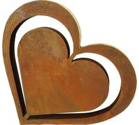 Déco cœur 'aspect rouille' Amour Déco jardin table terrasse balcon cadeau mariage