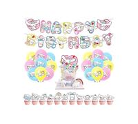 Déco d'Anniversaire Sanrio Cinnamoroll - Ballons de Fête, Decoration Gateau et Banderole