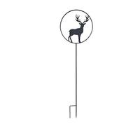 Déco de jardin à piquer en forme de cerf - 35x122,5cm - anthracite