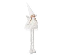 Déco de Noël Ange Blanc téléscopique avec Bonnet H Maxi 120 cm - Feeric Christmas