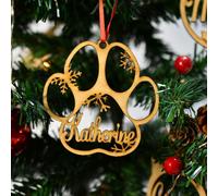 Déco De Noël avec Prénom Personnalisé Decoration Sapin Personnalise Boule A Neige Prenom Boule De Noel A Personnalise (M3, 1PCS)