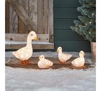 Déco de Noël Famille de Canards en Acrylique