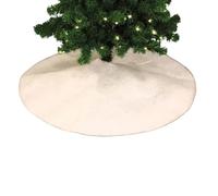 Déco de Noël Tapis pour Pied de Sapin Blanc Neige D 100 cm - Feeric Christmas