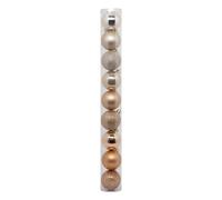 Déco de Sapin Lot de 9 Boules de Noël D 6 cm - Beige Nude - Feeric Christmas