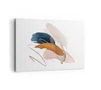 Deco Décoration Salon Les Couleurs L'Abstraction Le Morceau Moderne Impression sur Toile 120x80cm Image Tableau Decoration Murale Chambre Horizontal Art Wall Tableaux Decoratifs Muraux AA120x80-5100