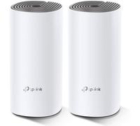 Deco E4 (2-pack) Fast Mesh WiFi Systems - Parental Control - Ethernet Ports - WiFi Coverage up to 260 m² - Compatible with Alexa and IFTTT