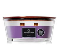 DECO EXPRESS Bougie Parfumées à Double Mèche, Bougie Crepitante, Bougies Longue Durée Jusqu'à 50 H Ellipse, Saint Valentin, Fetes des Mères Decoration Maison, Idee Cadeau (Cerises Noires)