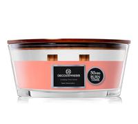 DECO EXPRESS Bougie Parfumées à Double Mèche, Bougie Crepitante, Bougies Longue Durée Jusqu'à 50 H Ellipse, Saint Valentin, Fetes des Mères Decoration Maison, Idee Cadeau (Guimauves Grillées)