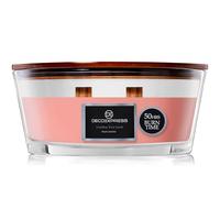 DECO EXPRESS Bougies Parfumées à Double Mèche Bougie Crépitante Bougie Longue Durée Jusqu'à 50 H Ellipse Idée Cadeau Décoration Maison (Jasmin)