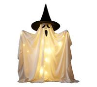 Déco Fantôme avec Éclairage À LED Intégré Grand Fantôme Effrayant Debout