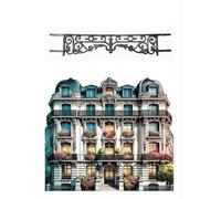 Déco fer Forgé- APPUI DE FENETRE- ADESTOCKFONTE2018- Grille Protection à Sceller 800 mm x 170 mm-Porte Balcon Fenetres- Garde Corps Carré diam 12 mm- Style Haussmannien Exterieur Utilisation Facile
