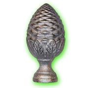 Déco fer Forgé- BOULE DE RAMPE ALUMINIUM- Diamètre 40 mm H 120 x 62 mm- Main Courante Acier Bois Alu- 1 Insert Taraudé M10 Sous Embase-Usage Interieur Exterieur Satisfaction Garantie Robuste