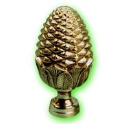 Déco fer Forgé- BOULE DE RAMPE LAITON- DECORATION- Diamètre 45 mm H 100 mm x 35 mm-Main Courante Acier Bois Alu-1 Insert Taraudé M8 Sous Embase-Usage Interieur Exterieur Satisfaction Garantie Robuste