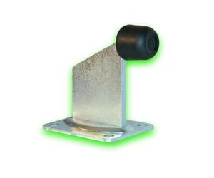 Déco fer Forgé- BUTEE D'ARRET ACIER FIXATION A VISSER au sol mur 100 mm x 80 mm-Porte Portail Portillon Battant Coulissant -Tampon Caoutchouc diam 30 mm-Interieur Exterieur Utilisation Facile Durable