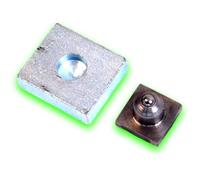 Déco fer Forgé- PIVOT Pour PORTAIL - Grandes Charges- Acier A Souder 70 x 60 x 20 mm-Ouvre Porte Portail Battant- KIT 2 Axe avec Roulement à Bille pour TUBE CARRÉ 30/30 mm Utilisation Facile Garantie