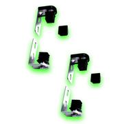 Déco fer Forgé- PIVOT Pour PORTAIL - Grandes Charges - Acier A Visser Reglable 115 mm x 80 mm-Ouvre Porte Portail Battant- KIT 2 Axe avec Bouchon M30x30 TUBE CARRÉ Utilisation Facile Garantie Robuste