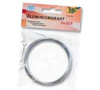 DECO FIL D'ALUMINIUM ARGENT 1MM - LONGUEUR 5M FOLIA BRINGMANN 79560