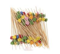 Deco Gateau Brochettes de perles mariage, bâtonnets Cocktail fruits, fourchettes collation, fournitures, anniversaire, 50/100 pièces(50pcs,Style12)