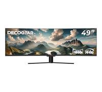 Deco Gear Moniteur de jeu incurvé ultra large de 49 pouces | 32:9 | 3840 x 1080 | 144 Hz | 3000:1 | E-LED | 2 HDMI | 2 ports d'affichage
