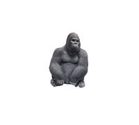 Kare Design Figurine Décorative Monkey Gorilla Side, Noir, Animal Singe, Sculpture, Deco Intérieur, Décoration Chambre, Salon, Cadeau, 39x30x28 cm (H/L/P)