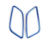 Déco Grille Air Clim Auto Compatible Avec A4 2017 2018 2019 2020 2021Accessoires Intérieurs De Voiture Couvercle D'aération De Climatiseur Décoration De Cadre De Sortie De Climatisation(Blue)