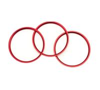 Déco Grille Air Clim Auto Compatible Avec Fiat 124 Pour Spider 2016 2017 2018 2019 2020 2021 2022, Anneau De Sortie D'air De Voiture, Garniture De Tableau De Bord, Sortie D'aération AC Latérale