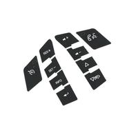 déco intérieur voiture Pour Pour Corvette C6 2005-2013 | Pour Malibu Vehicule Volant Bouton Ensemble de reparation Autocollants Autocollants