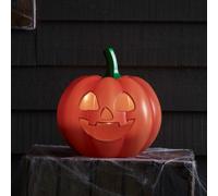 Lights4fun Lanterne Citrouille Décorations d'halloween Extérieure 26cm Piles Minuterie