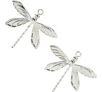Déco Libellules Suspendues Métal Argenté Déco d'été 5×4cm 36 pièces