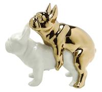 Déco Love Dogs blanc et doré Kare Design