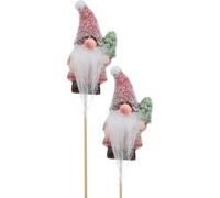 Déco lutin Père Noël Prise Déco de Noël 10cm 4 pcs Set