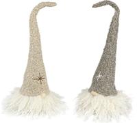 Déco lutins feutre marron beige Décoration de table 28cm 2pcs