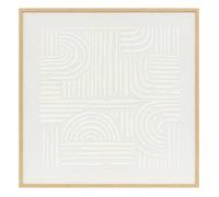 Déco mural 3D Kaya blanc 60x60cm - Atmosphera createur d'interieur