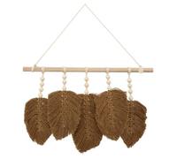 Atmosphera – Déco murale Feuilles Odina – Bois & Tissu – L58 cm – Naturel