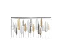 Atmosphera Déco murale Feuilles métal 134 x 68 cm
