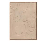 Atmosphera Créateur d'intérieur - Tableau Déco en Relief "Azra" 50x70cm Beige Beige G