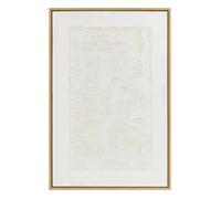 Déco murale 3D Talima blanc 60x90cm - Atmosphera createur d'interieur