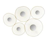 Déco murale 5 miroirs doré 78x58cm - Atmosphera createur d'interieur