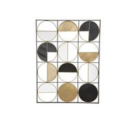 Atmosphera – Déco murale Zak en métal doré 76 x 102 cm