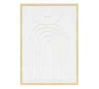 Déco murale ""Bobby"" 50x70cm Blanc - Atmosphera createur d'interieur