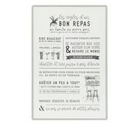 Déco Murale Citations en Métal 38 x 58 cm - Atmosphera