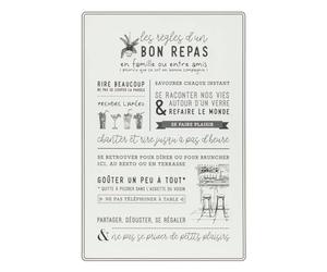 Déco Murale Citations en Métal 38 x 58 cm - Atmosphera