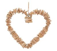 Déco murale coeur métal et hêtre H35cm - Atmosphera createur d'interieur