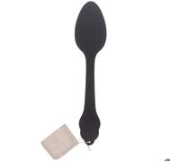 Déco murale ""Couverts"" cuillère bois noir 8,5x38cm - Atmosphera createur d'interieur