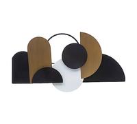 Atmosphera Déco murale Juliette métal 70x37 noir et doré