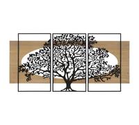 Déco Murale Encadrée "Arbre" 176cm Naturel & Noir